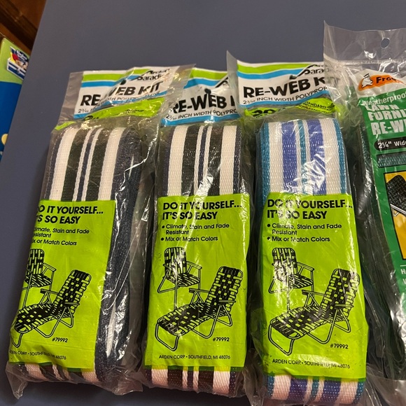 Wellington Other - NWT Arden Paradise, Wellington, Frost king Re Webbing Kits/and Screws